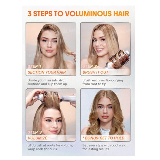 SHEGLAM Blowout Bliss Volumizing Hot Air Brush شيغلام فرشاة الهواء الساخن لتكثيف الشعر «بلو آوت بليس» - Princess Cosmetics Qatar