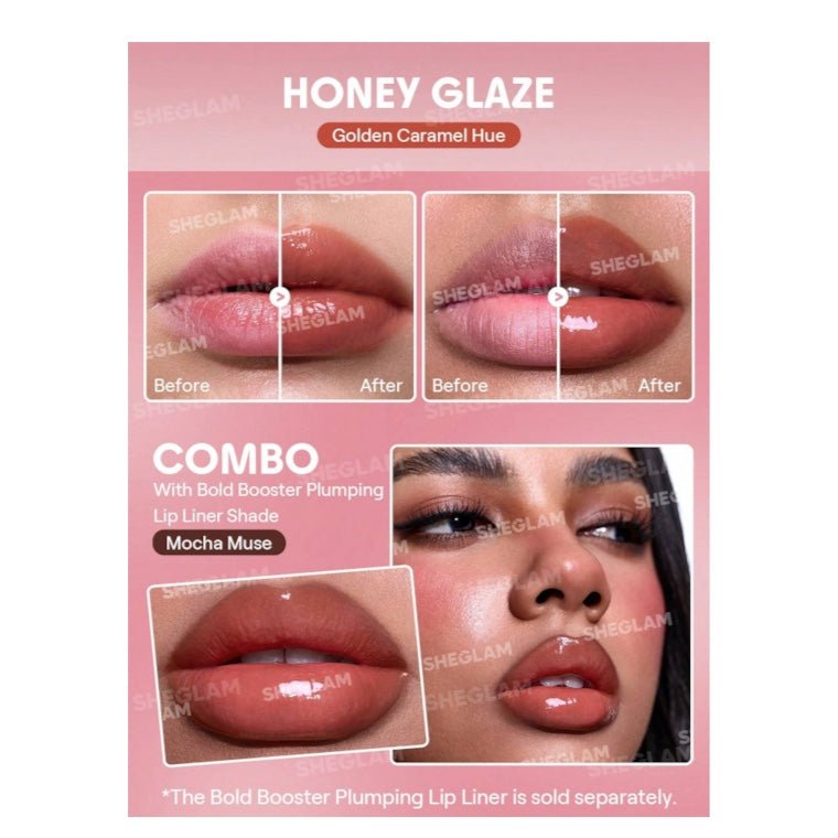 SHEGLAM Bold Booster Lip Plumper ملمع الشفاه شيغلام بولد بوستر - Princess Cosmetics Qatar