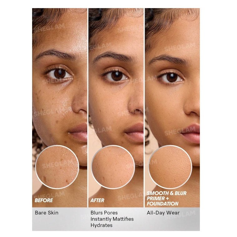 SHEGLAM Camera On Smooth & Blur Primer شيجلام برايمر كاميرا أون لتنعيم البشرة وإخفاء مظهر المسام - Princess Cosmetics Qatar