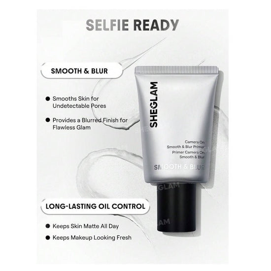 SHEGLAM Camera On Smooth & Blur Primer شيجلام برايمر كاميرا أون لتنعيم البشرة وإخفاء مظهر المسام - Princess Cosmetics Qatar