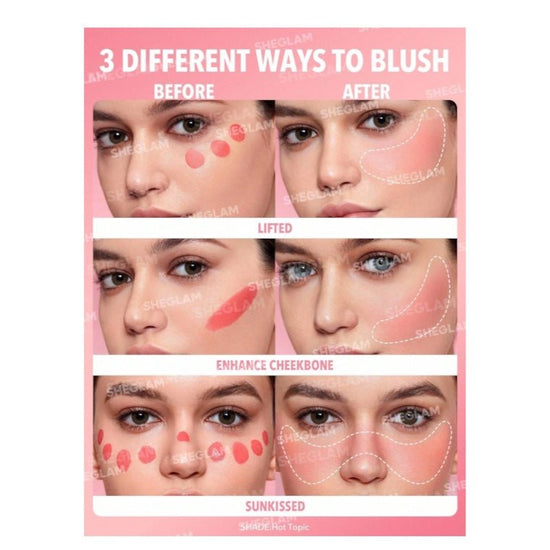 SHEGLAM Color Bloom Liquid Blush شي جلام كولور بلوم أحمر خدود سائل - Princess Cosmetics Qatar