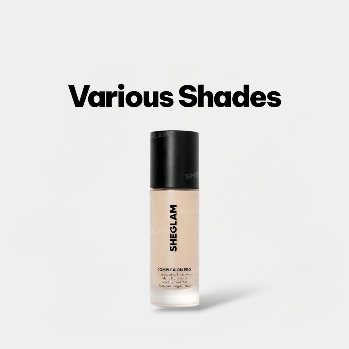 SHEGLAM Complexion PRO Long-Lasting Breathable Matte Foundation شيجلام كومبليكشن برو كريم أساس مطفي طويل الثبات وقابل للتنفس - Princess Cosmetics Qatar