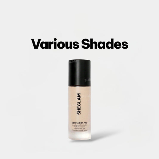 SHEGLAM Complexion PRO Long-Lasting Breathable Matte Foundation شيجلام كومبليكشن برو كريم أساس مطفي طويل الثبات وقابل للتنفس - Princess Cosmetics Qatar