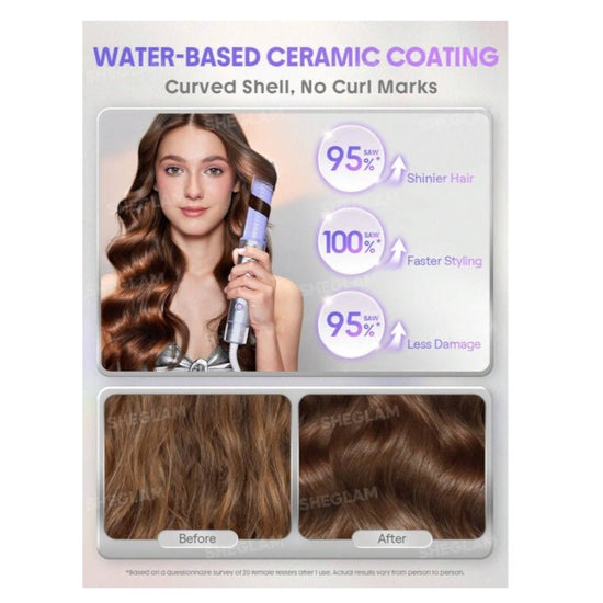 SHEGLAM Cool Lock Airflow Styler - 25mm شي جلام جهاز تصفيف الشعر كول لوك بتقنية تدفق الهواء – 25 مم - Princess Cosmetics Qatar