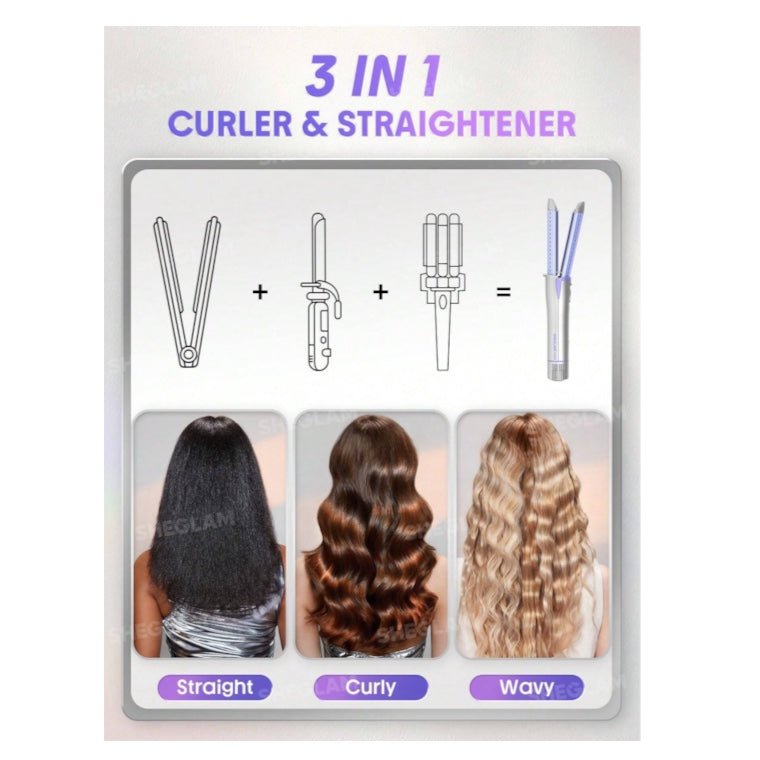 SHEGLAM Cool Lock Airflow Styler - 25mm شي جلام جهاز تصفيف الشعر كول لوك بتقنية تدفق الهواء – 25 مم - Princess Cosmetics Qatar