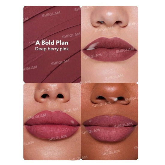 SHEGLAM Dynamatte Boom Long-Lasting Matte Lipstick شيغلام دينامات بوم – أحمر شفاه مطفي طويل الثبات - Princess Cosmetics Qatar