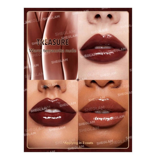 SHEGLAM Ember Rose Immortal Love Nourishing Lip Gloss ملمع شفاه مغذي من شيغلام، إمبر روز إمورتال لوف - Princess Cosmetics Qatar