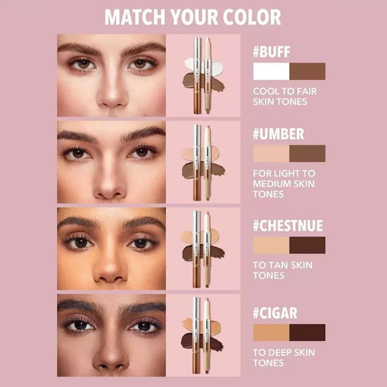 SHEGLAM Fine Line 2-In-1 Nose Contour & Highlight Pen شيغلام قلم تحديد وإضاءة الأنف فاين لاين 2 في 1 - Princess Cosmetics Qatar