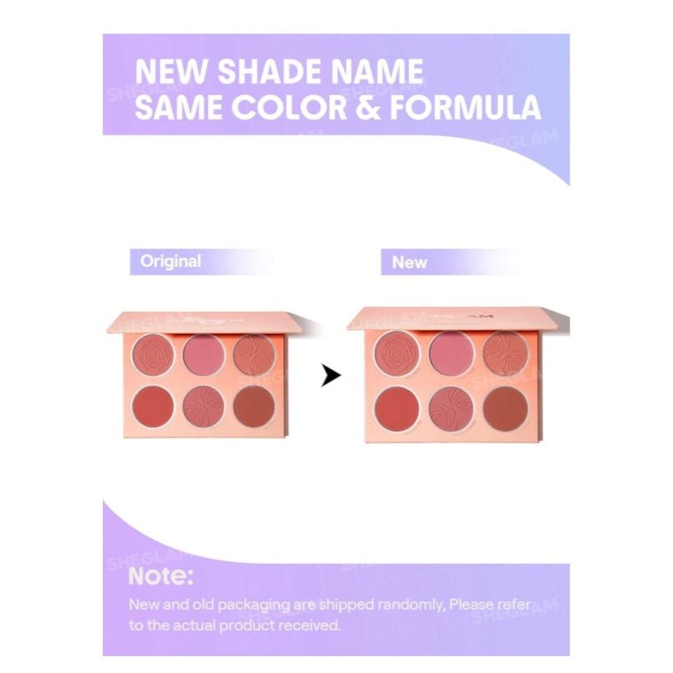 SHEGLAM Floral Flush Blush Palette شيجلام باليت أحمر خدود فلورال فلاش - Princess Cosmetics Qatar