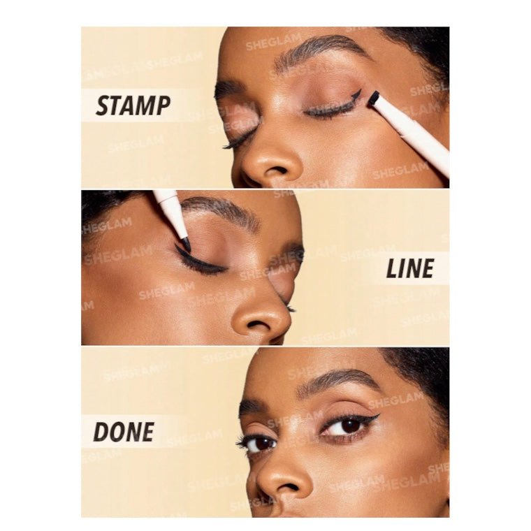 SHEGLAM Get Foxy Eye Stamp & Eye Liner Pen ختم العيون وقلم تحديد العيون من شيغلام جيت فوكسي - Princess Cosmetics Qatar
