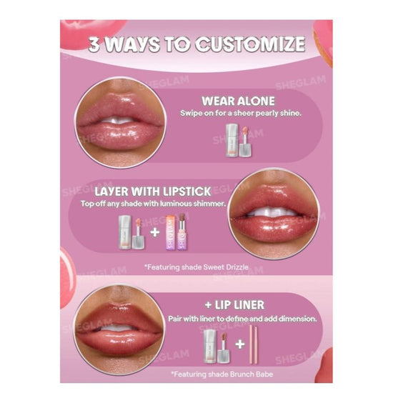 SHEGLAM Glass Lock Air Gloss شيجلام غلاس لوك إير غلوس - Princess Cosmetics Qatar
