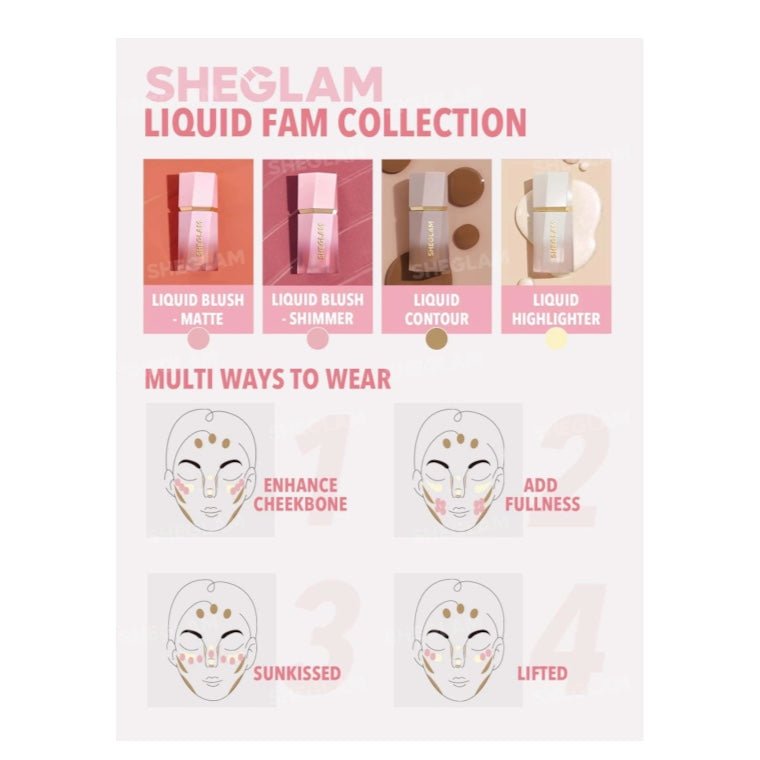 SHEGLAM Glow Bloom Liquid Highlighter شيغلام جلو بلوم هايلايتر سائل - Princess Cosmetics Qatar