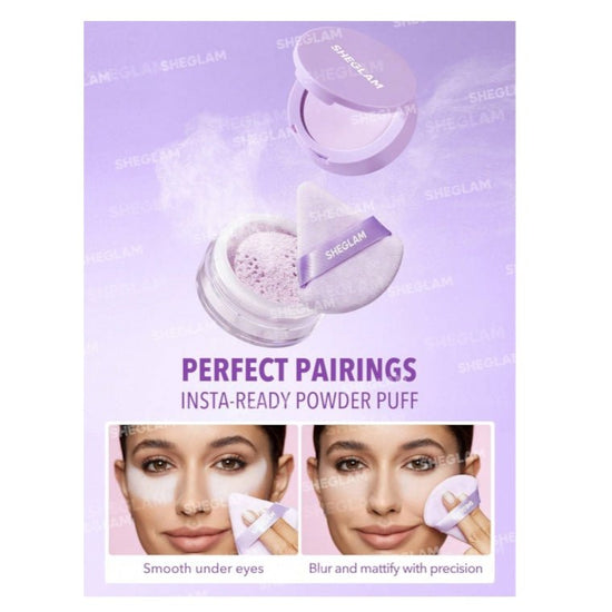 SHEGLAM Insta-Ready Face & Under Eye Setting Powder Duo شيجلام إنستا ريدي بودرة تثبيت مزدوجة للوجه وتحت العين - Princess Cosmetics Qatar
