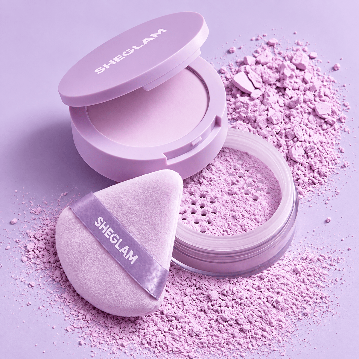 SHEGLAM Insta-Ready Face & Under Eye Setting Powder Duo شيجلام إنستا ريدي بودرة تثبيت مزدوجة للوجه وتحت العين - Princess Cosmetics Qatar