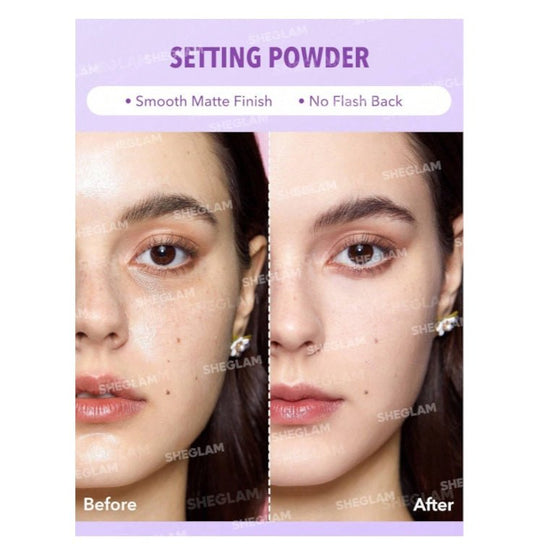 SHEGLAM Insta-Ready Face & Under Eye Setting Powder Duo شيجلام إنستا ريدي بودرة تثبيت مزدوجة للوجه وتحت العين - Princess Cosmetics Qatar
