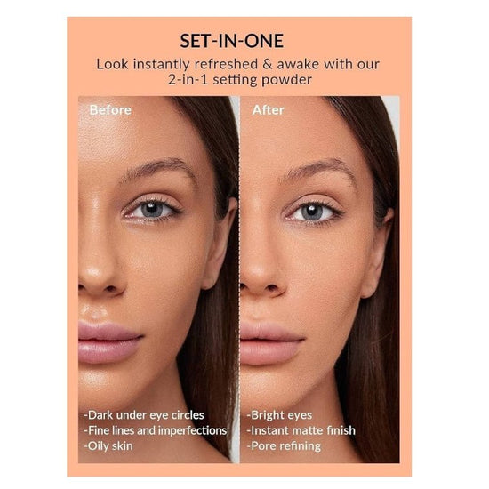SHEGLAM Insta-Ready Face & Under Eye Setting Powder Duo شيجلام إنستا ريدي بودرة تثبيت مزدوجة للوجه وتحت العين - Princess Cosmetics Qatar
