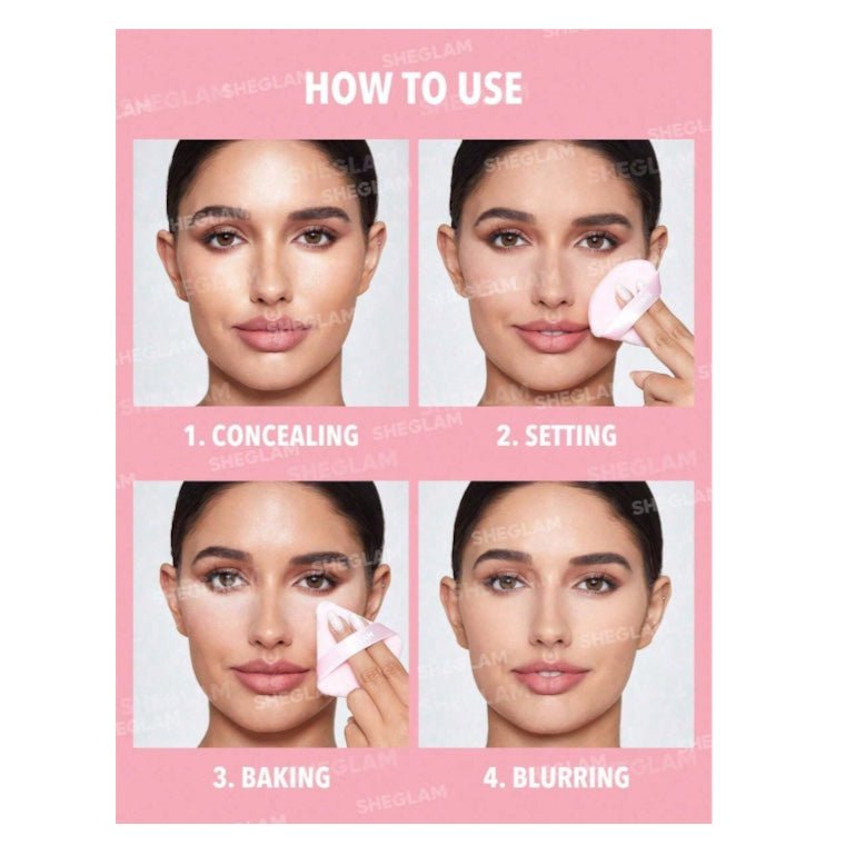SHEGLAM Insta-Ready Powder Puff شي جلام – إسفنجة بودرة إنستا ريدي - Princess Cosmetics Qatar