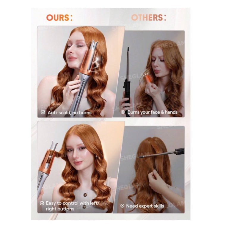 SHEGLAM It-Curl One-Touch Instant Curler - 32mm شي جلام جهاز تجعيد الشعر الفوري بلمسة واحدة – 32 مم - Princess Cosmetics Qatar