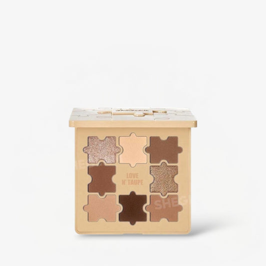 SHEGLAM Jazy Jigsaw Eyeshadow Palette - Love N’ Taupe شيغلام باليت ظلال العيون جازي جيغسو - لوف إن توب - Princess Cosmetics Qatar