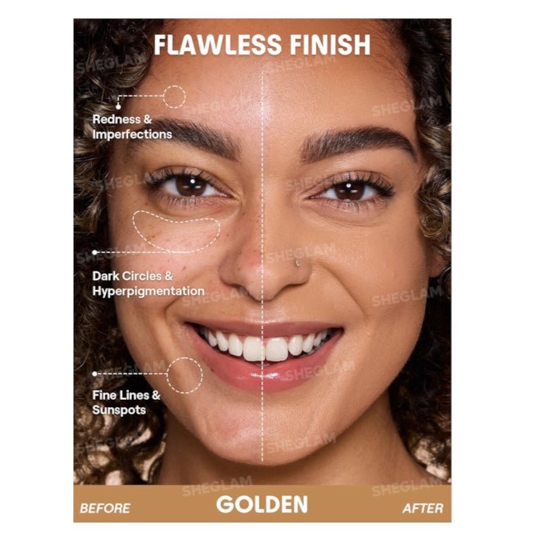 SHEGLAM Lock & Go Long-Lasting Cushion Foundation شي جلام لوك آند جو – كريم أساس كوشن طويل الثبات - Princess Cosmetics Qatar
