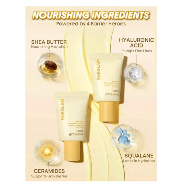 SHEGLAM Melt Touch Ultra-Hydrating Primer 30g شيغلام برايمر ميلت تاتش فائق الترطيب - Princess Cosmetics Qatar
