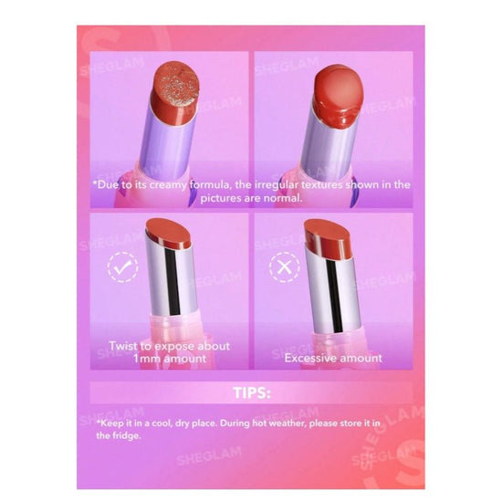 SHEGLAM Mirror Kiss High-Shine Lipstick شيغلام أحمر شفاه ميرور كيس عالي اللمعان - Princess Cosmetics Qatar