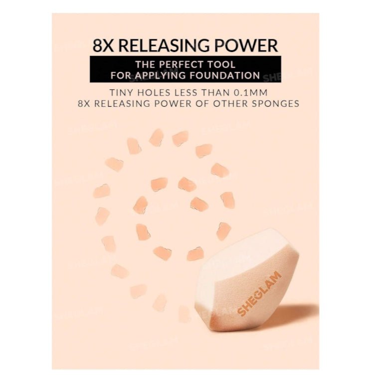 SHEGLAM Multi-Faceted Makeup Sponge شي جلام إسفنجة مكياج متعددة الأوجه - Princess Cosmetics Qatar