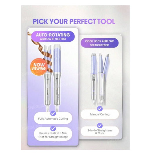 SHEGLAM One Touch Airflow Styler PRO - UK Plug شيجلام مصفف الشعر برو بتقنية تدفق الهواء بلمسة واحدة - Princess Cosmetics Qatar