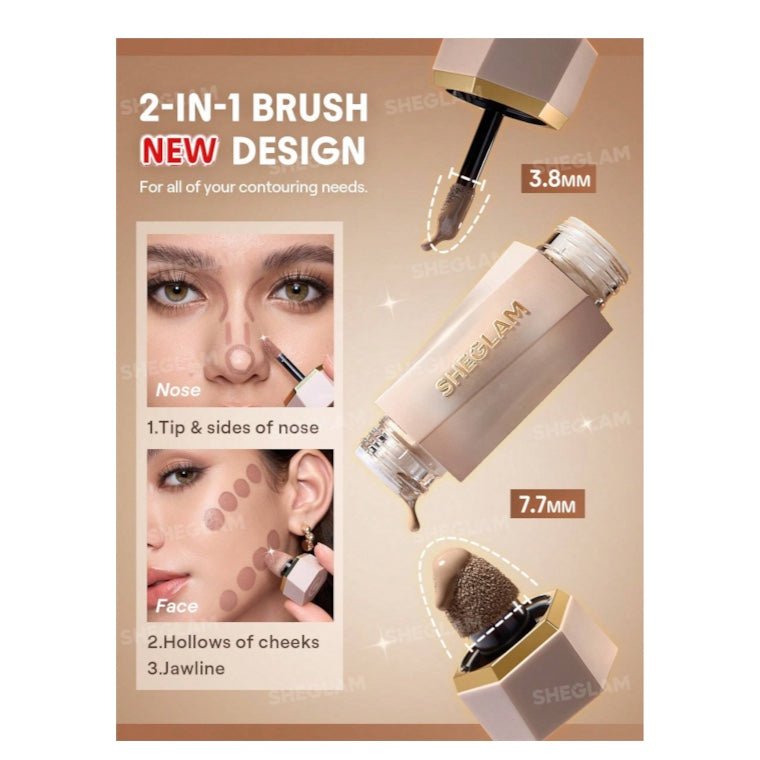 SHEGLAM Precision Sculpt Liquid Contour Duo شيغلام ثنائي الكونتور السائل للنحت الدقيق - Princess Cosmetics Qatar