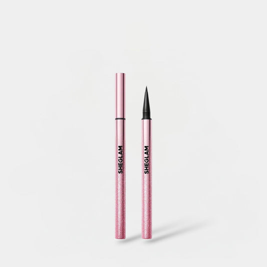 SHEGLAM Rosé Line & Define Waterproof Liquid Eyeliner - Black شي جلام آيلاينر سائل مقاوم للماء روز لاين آند ديفاين - أسود - Princess Cosmetics Qatar