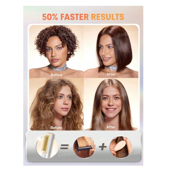 SHEGLAM Sleek Chic 3D Thermal Straightening Brush شيجلام فرشاة سليك شيك ثلاثية الأبعاد لفرد الشعر بالحرارة - Princess Cosmetics Qatar