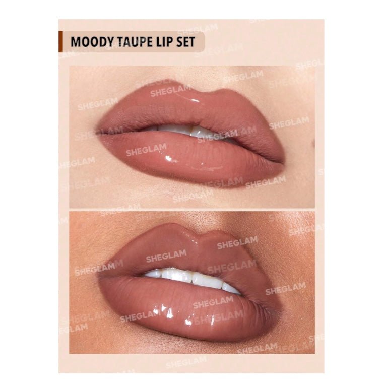 SHEGLAM Soft 90’s Glam Lip Liner And Lip Duo Set شيغلام طقم محدد الشفاه وأحمر الشفاه سوفت غلام التسعينيات - Princess Cosmetics Qatar