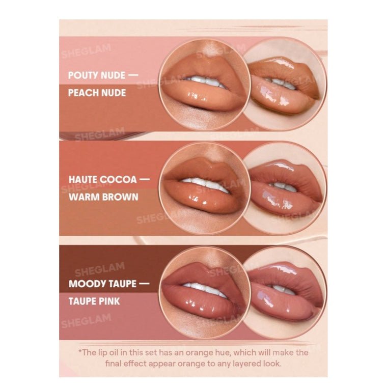 SHEGLAM Soft 90’s Glam Lip Liner And Lip Duo Set شيغلام طقم محدد الشفاه وأحمر الشفاه سوفت غلام التسعينيات - Princess Cosmetics Qatar