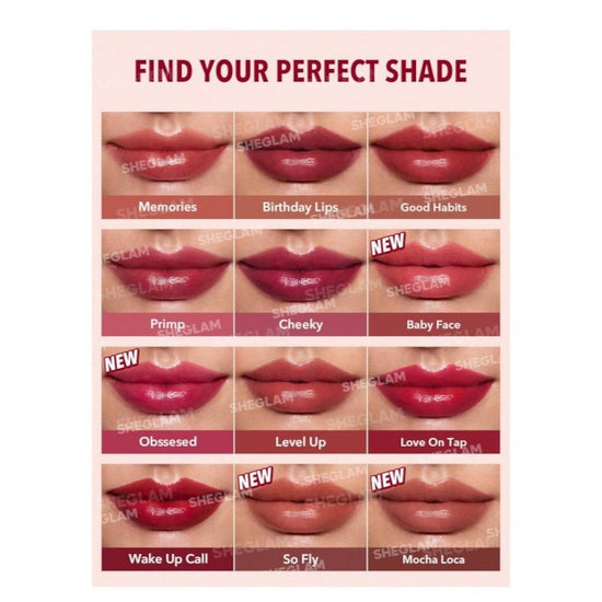 SHEGLAM Take A Hint Lip Tint Liquid Lipstick أحمر شفاه سائل من شيغلام، تيك أ هينت ليب تينت - Princess Cosmetics Qatar