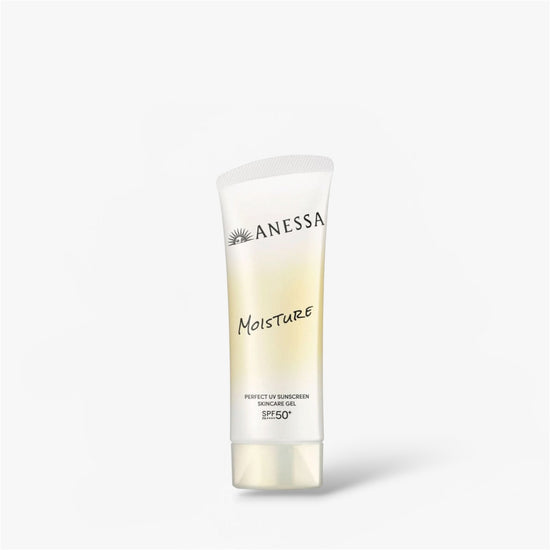 Shiseido Anessa Moisture Perfect UV Sunscreen Skincare Gel 90g جل العناية بالبشرة شيسيدو أنيسا مويستشر بيرفكت يو في واقي من الشمس - Princess Cosmetics Qatar