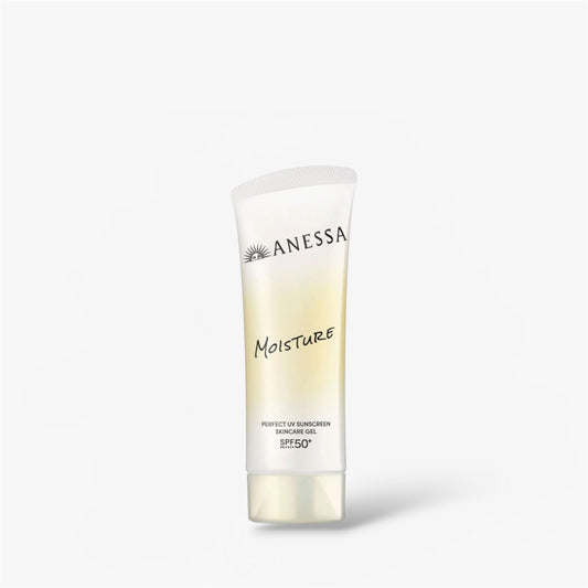 Shiseido Anessa Moisture Perfect UV Sunscreen Skincare Gel 90g جل العناية بالبشرة شيسيدو أنيسا مويستشر بيرفكت يو في واقي من الشمس - Princess Cosmetics Qatar