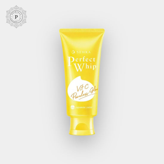 Shiseido Perfect Whip Vitamin - C Poreless Glow Face Wash 100g. شيسيدو بيرفكت ويب غسول الوجه المتوهج بفيتامين C، 100 جم - Princess Cosmetics Qatar