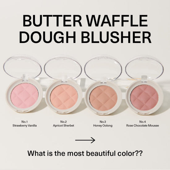 [Sisua By Unleashia] Butter Waffle Dough Blusher. [سيسوا باي أنليشيا] أحمر الخدود بعجينة الوافل بالزبدة - Princess Cosmetics Qatar