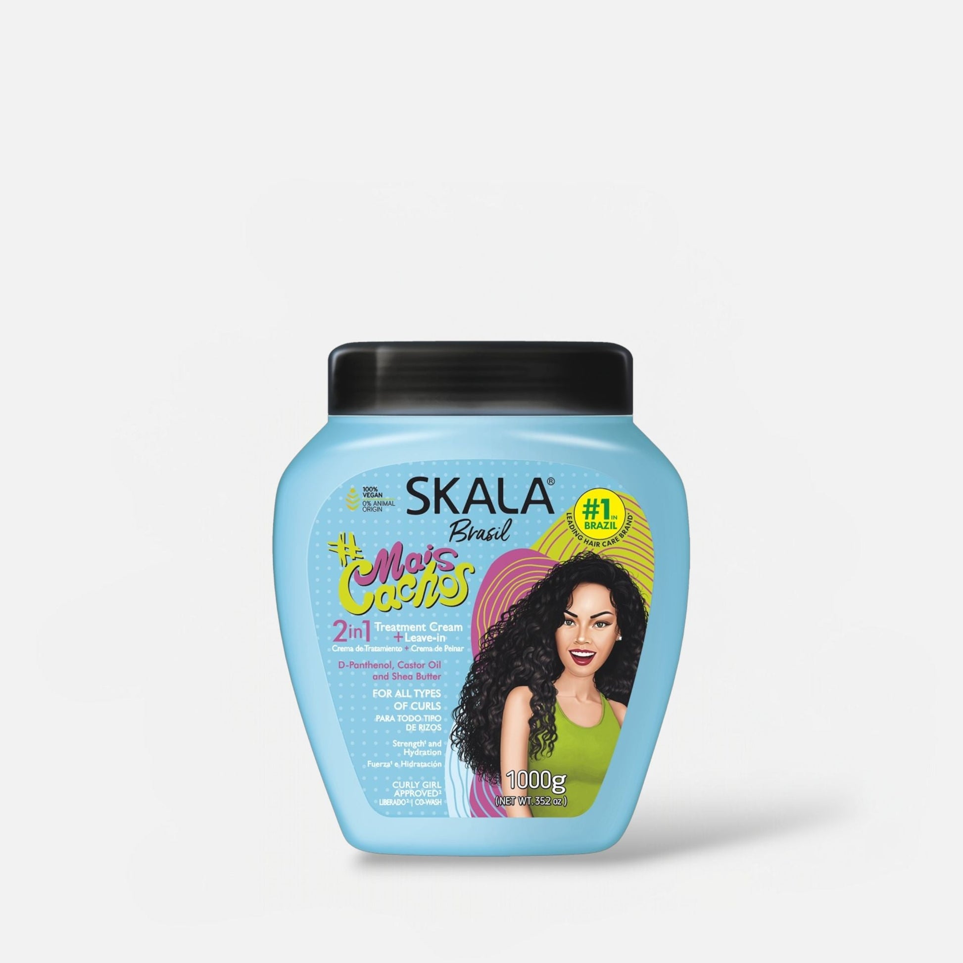 Skala Mais Cachos 2 - in - 1 Hair Treatment Cream 1000g كريم سكالا مايس كاشوس لعلاج الشعر 2 في 1 - Princess Cosmetics Qatar