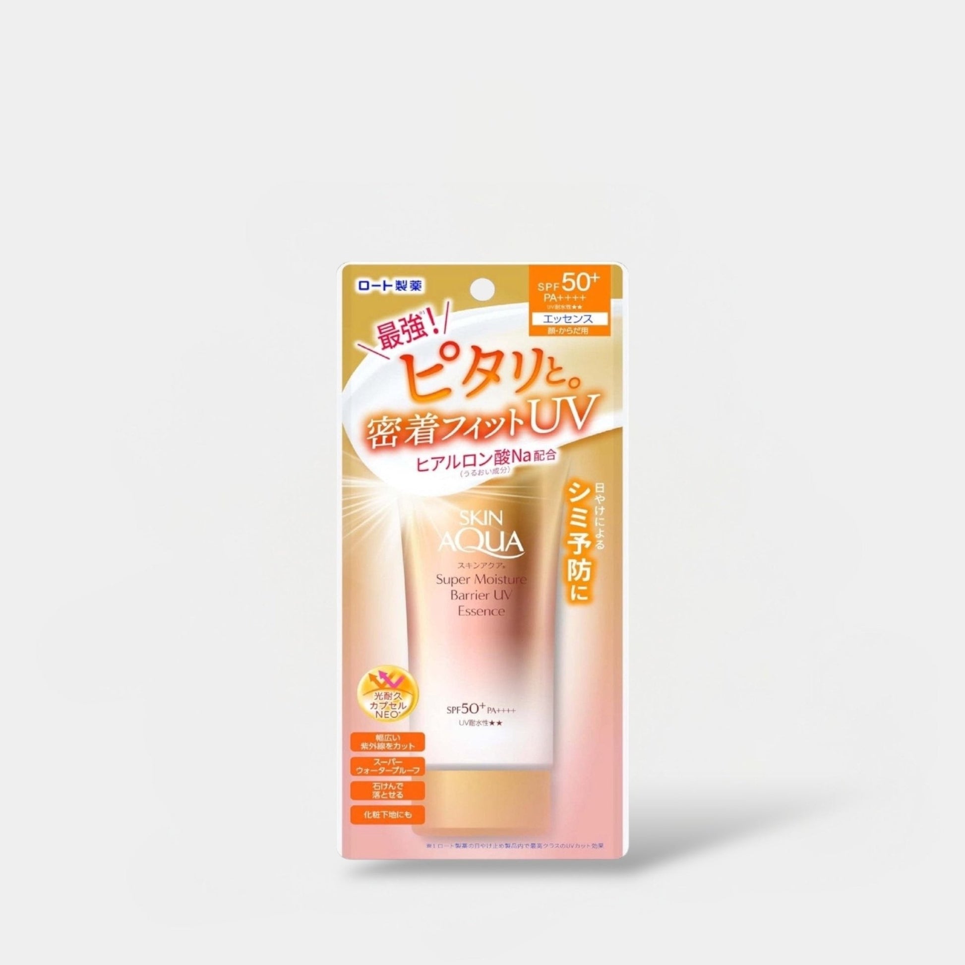 Skin Aqua Super Moisture Barrier UV Essence 70g الجلد أكوا سوبر مويستشر الحاجز جوهر الأشعة فوق البنفسجية - Princess Cosmetics Qatar
