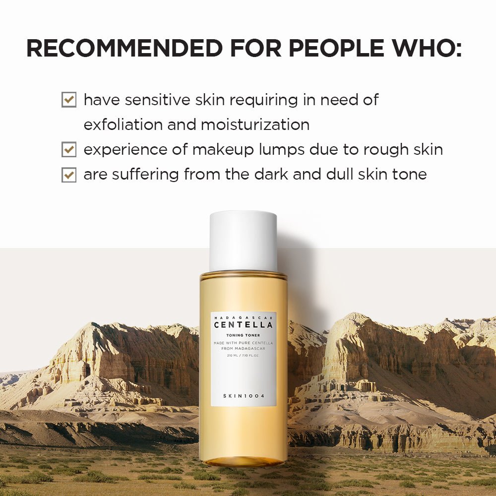 SKIN1004 Madagascar Centella Asiatica PHA Toning Toner 210ml. SKIN1004 مدغشقر كينتيللا اسياتيكا PHA تونينغ تونر - Princess Cosmetics Qatar