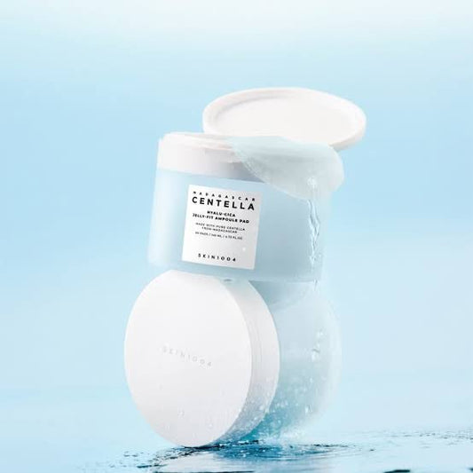 SKIN1004 Madagascar Centella Hyalu-Cica Jelly-Fit Ampoule Pad (60 Pads) سكين 1004 مدغشقر سنتيلا هيالو-سيكا جيلي-فيت أمبول باد - Princess Cosmetics Qatar