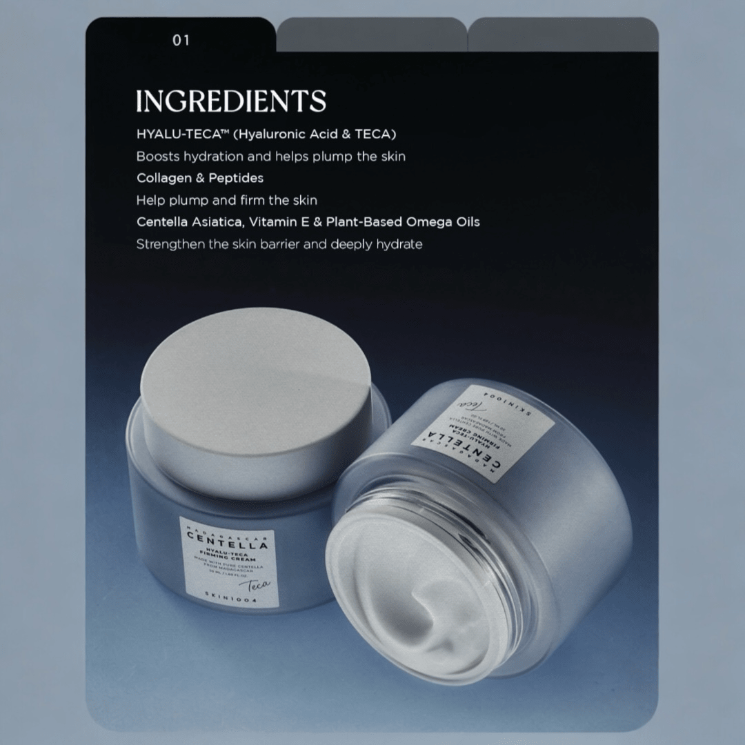SKIN1004 Madagascar Centella HYALU - TECA Firming Cream 50ml SKIN1004 كريم شد البشرة مدغشقر كينتيللا هيالو - تيكا - Princess Cosmetics Qatar