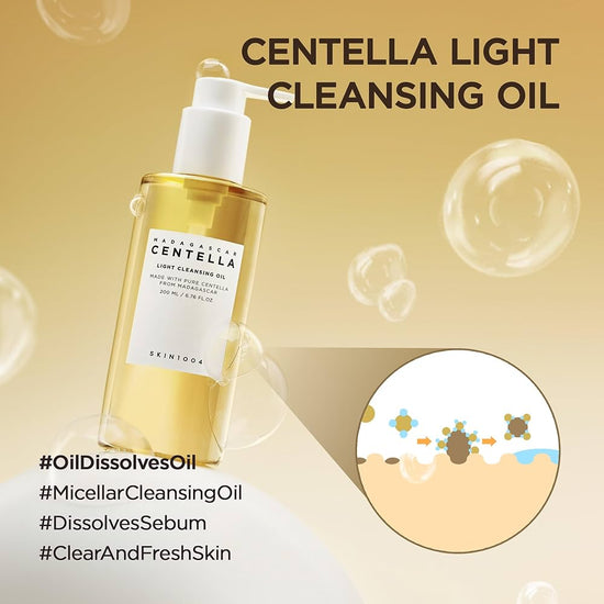 SKIN1004 Madagascar Centella Light Cleansing Oil 200ml. SKIN1004 زيت مدغشقر كينتيلا الخفيف المنظف - Princess Cosmetics Qatar