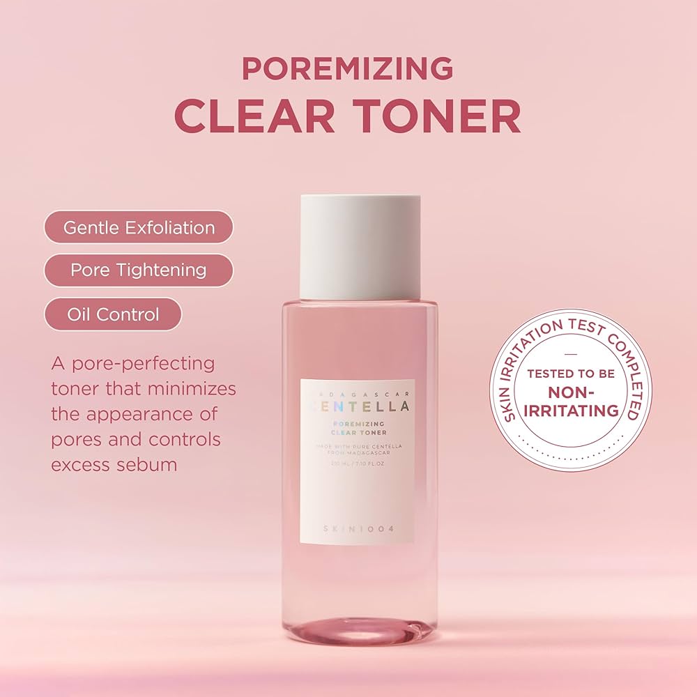 SKIN1004 Madagascar Centella Poremizing Clear Toner 210ml. SKIN1004 تونر مدغشقر كينتيلا بوريمينج الشفاف - Princess Cosmetics Qatar