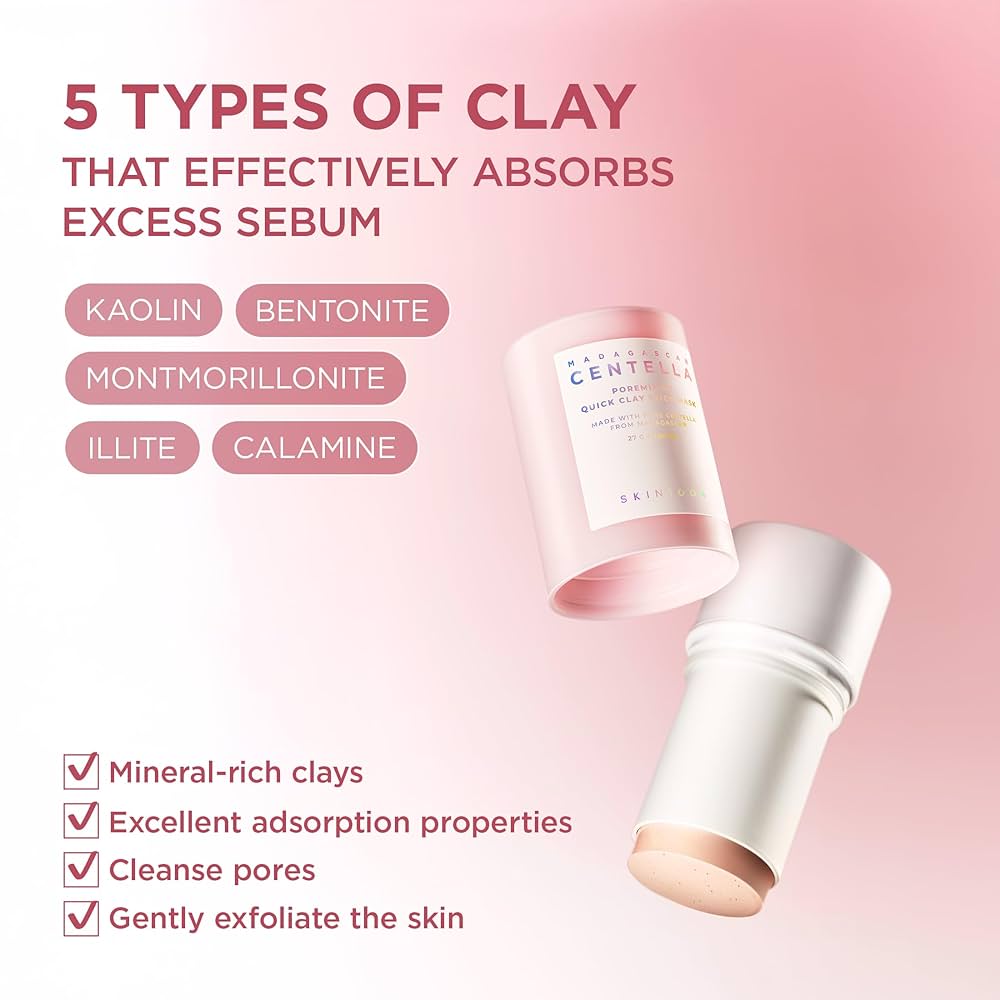 SKIN1004 Madagascar Centella Poremizing Quick Clay Stick Mask 27g. SKIN1004 قناع مدغشقر كينتيلا البوراميزي السريع - Princess Cosmetics Qatar