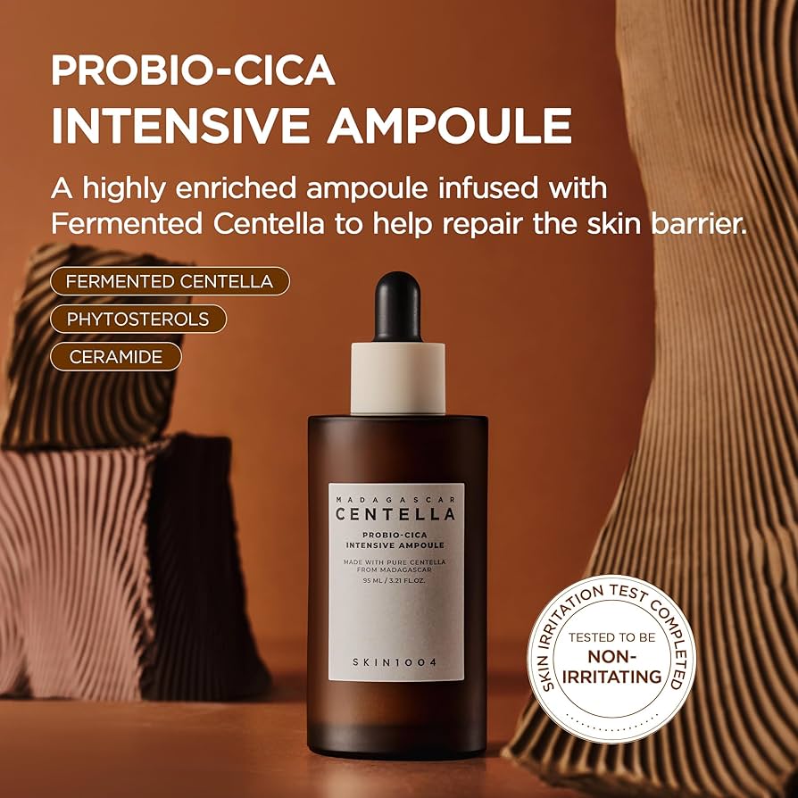 SKIN1004 Madagascar Centella Probio - Cica Intensive Ampoule. SKIN1004 مدغشقر كينتيلا بروبيو سيكا أمبولة مكثفة - Princess Cosmetics Qatar