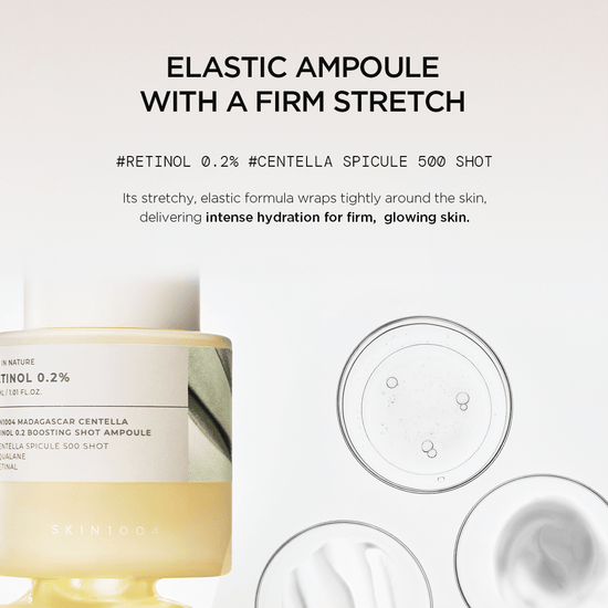 SKIN1004 Madagascar Centella Retinol 0.2 Boosting Shot Ampoule 30ml أمبولة تعزيز ريتينول سنتيلا مدغشقر 0.2 من SKIN1004 - Princess Cosmetics Qatar