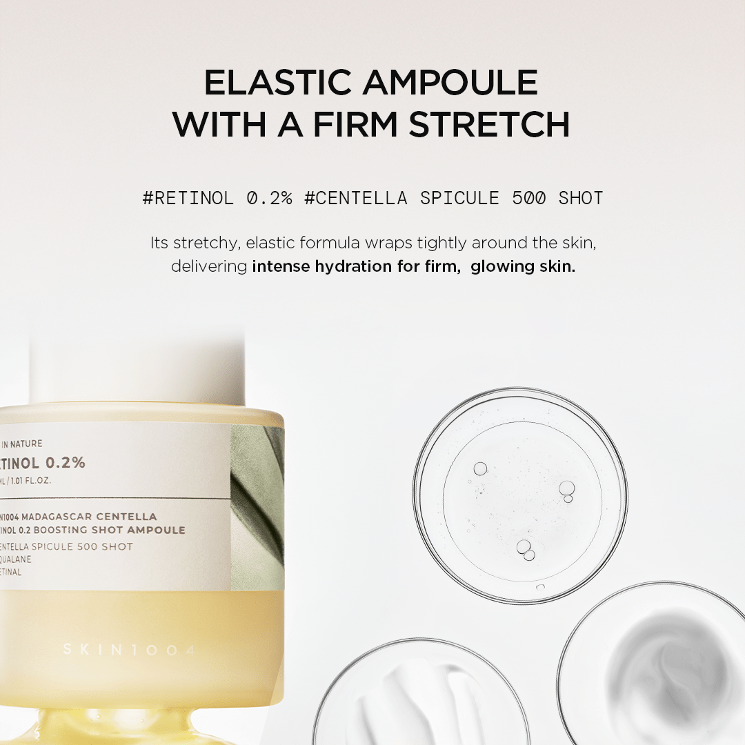 SKIN1004 Madagascar Centella Retinol 0.2 Boosting Shot Ampoule 30ml أمبولة تعزيز ريتينول سنتيلا مدغشقر 0.2 من SKIN1004 - Princess Cosmetics Qatar