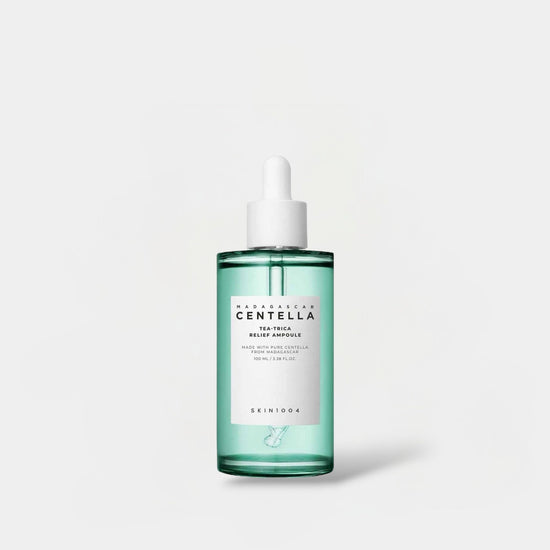 SKIN1004 Madagascar Centella Tea - Trica Relief Ampoule 100ml. SKIN1004 مدغشقر كينتيلا شاي تريكا الإغاثة أمبولة - Princess Cosmetics Qatar